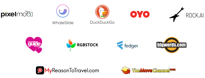 Trusted by all of these companies